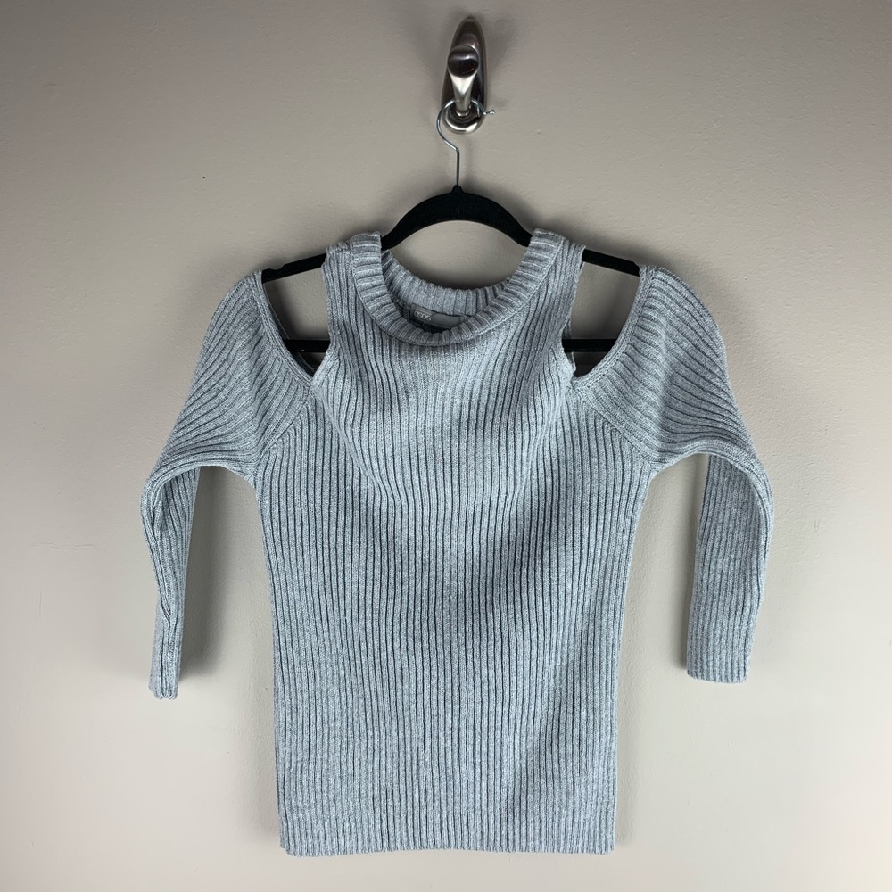 ASOS Light Gray Ribbed Sweater